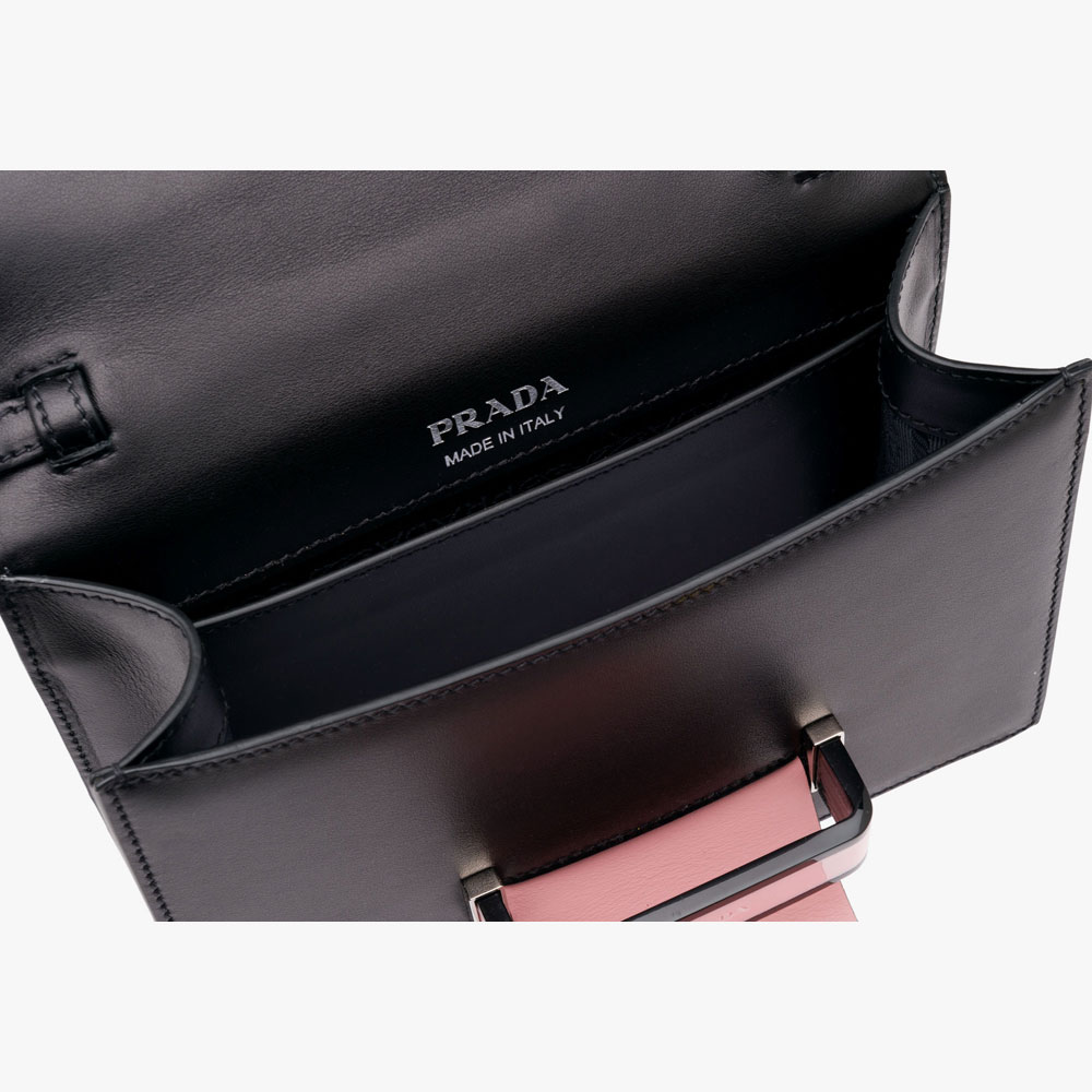 Prada Plex Ribbon calf leather bag 1BD067 2AIX F004P - Photo-4