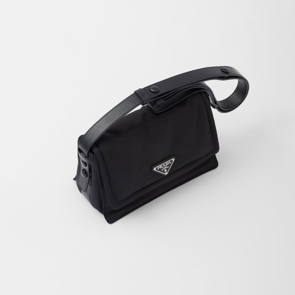 Prada Black Small Padded Re-nylon Shoulder Bag 1BD313 RDLN F0002 - Photo-2