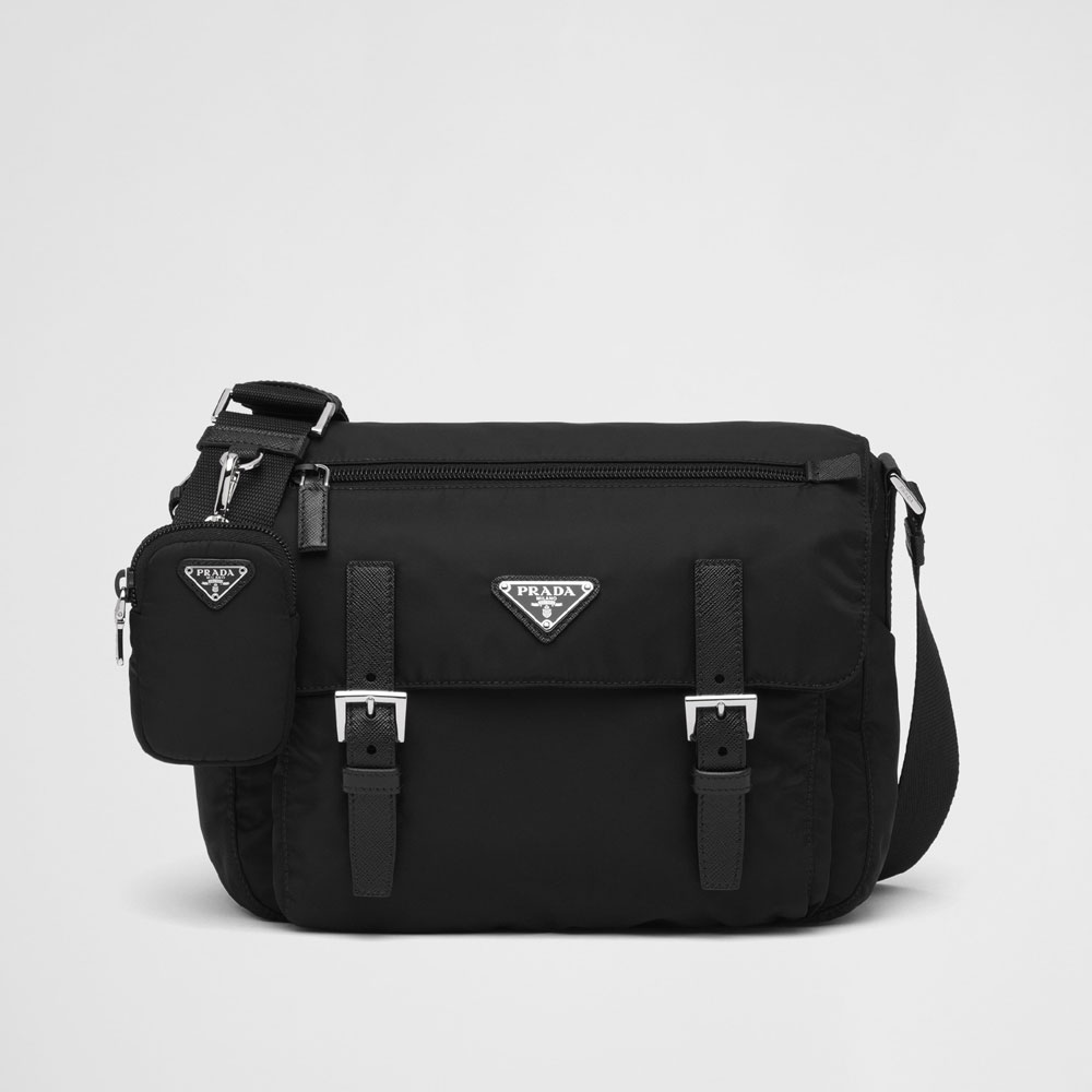 Prada Black Re-nylon Shoulder Bag 1BD953 RV44 F0002