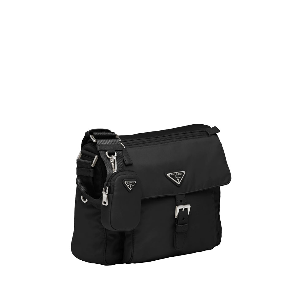 Prada Black Re-Nylon shoulder bag 1BD994 RV44 F0002 - Photo-2