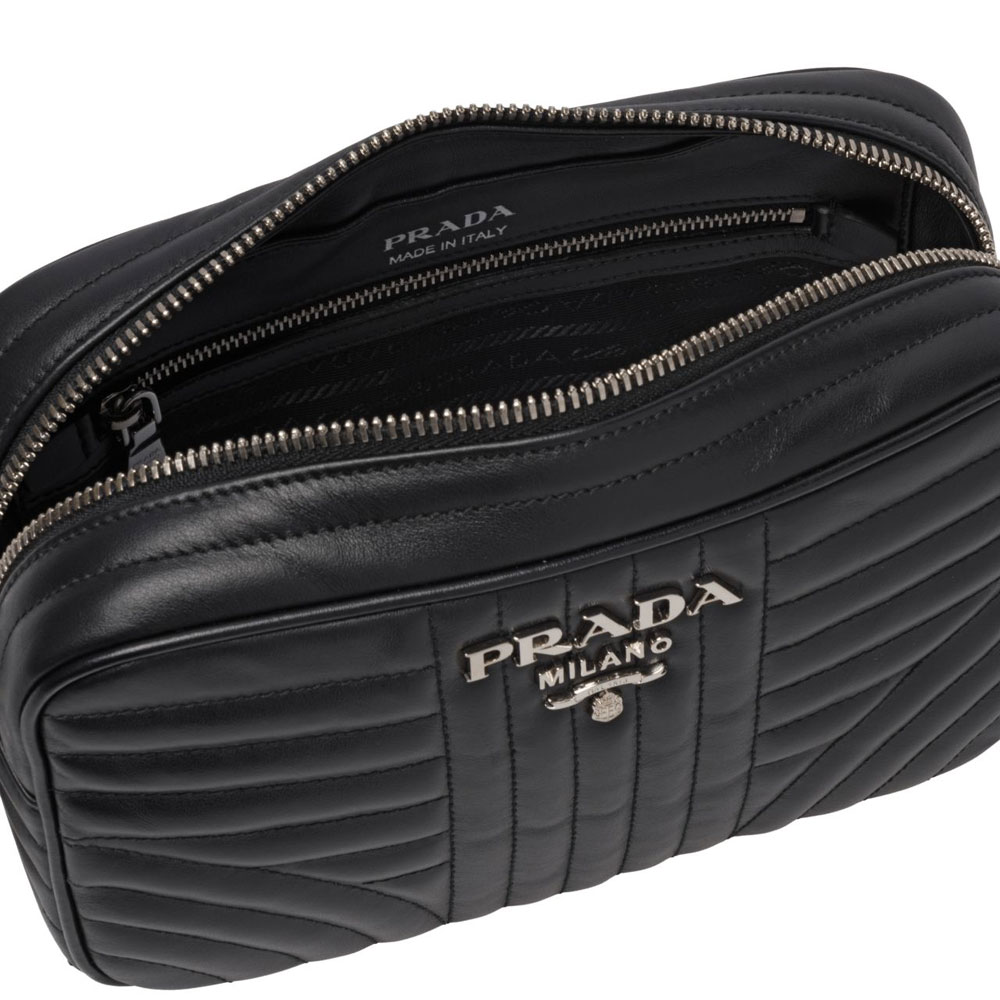 Prada Diagramme leather cross-body bag 1BH083 2D91 F0002 - Photo-4
