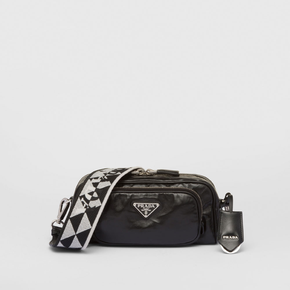Prada Black Nappa Multi pocket Shoulder Bag 1BH198 UVL F0002