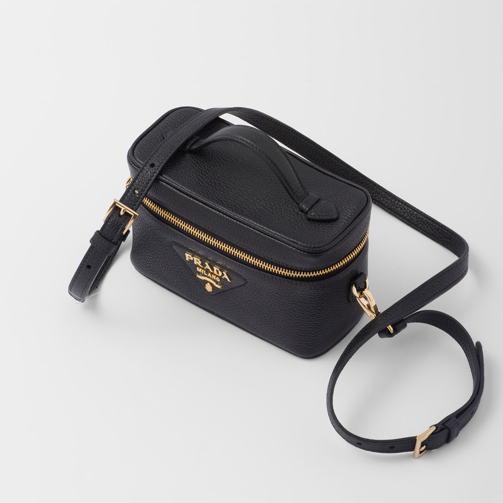 Prada Black Leather Mini-bag 1BH202 2DKV F0632 - Photo-2