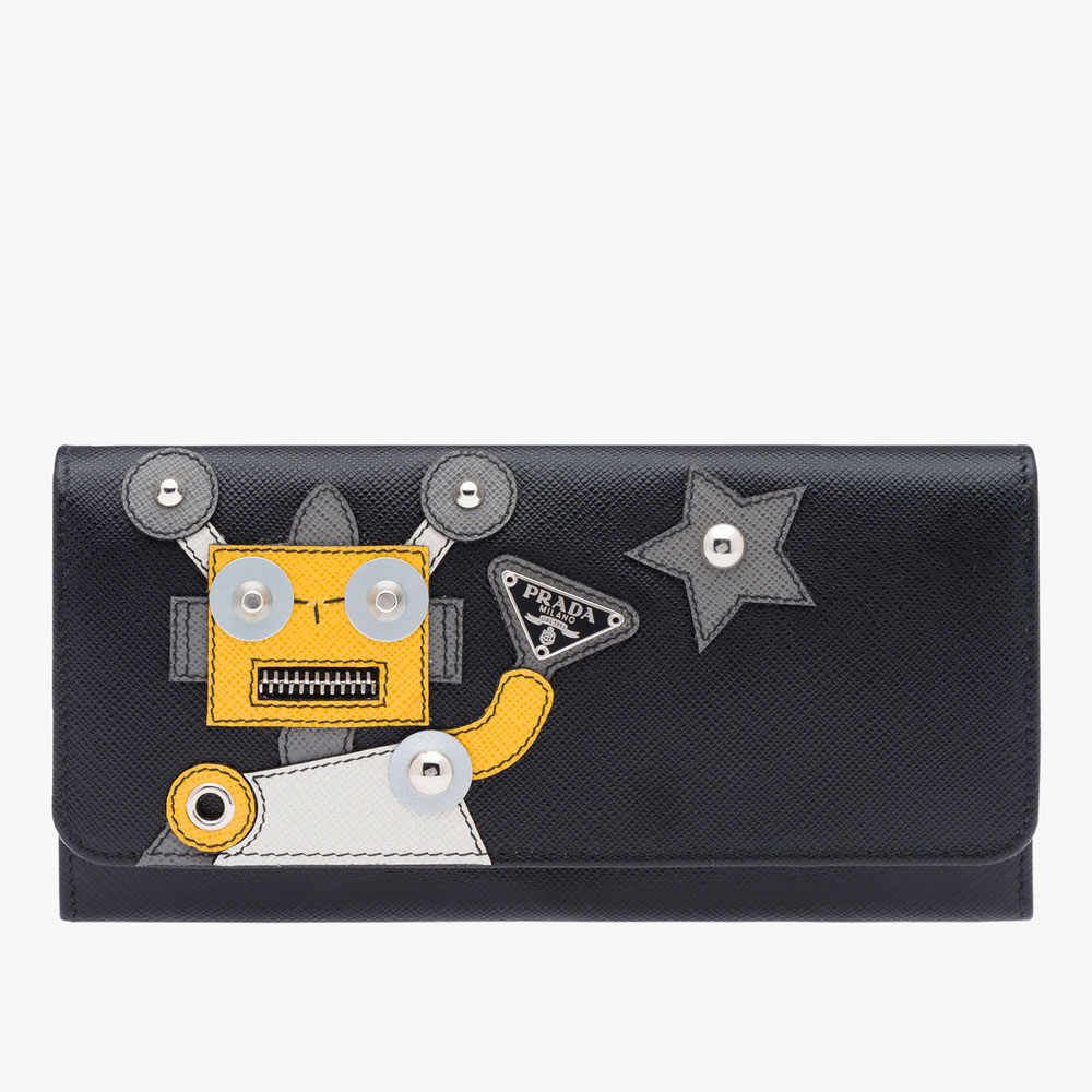 Prada Saffiano leather flap wallet 1MH132 EPD F0002