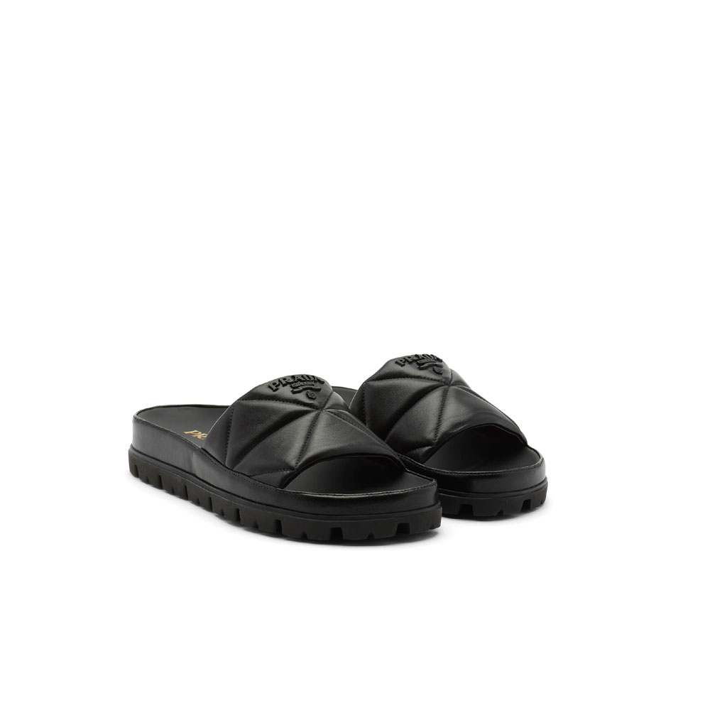 Prada Quilted nappa leather slides 1XX613 038 F0002