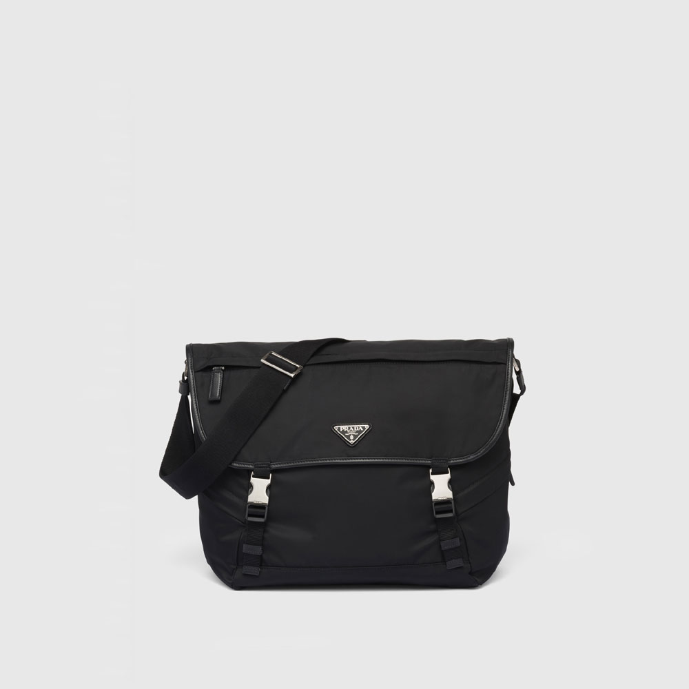 Prada Black Re-nylon Saffiano Shoulder Bag 2VD052 2DMG F0002