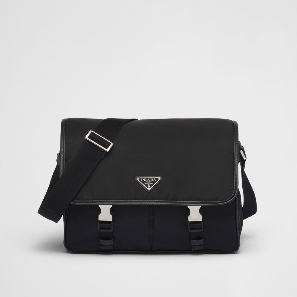 Prada Black Re-nylon Saffiano Shoulder Bag 2VD768 2DMH F0002