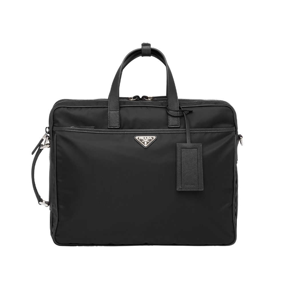 Prada Saffiano leather and nylon bag 2VE015 064 F0002