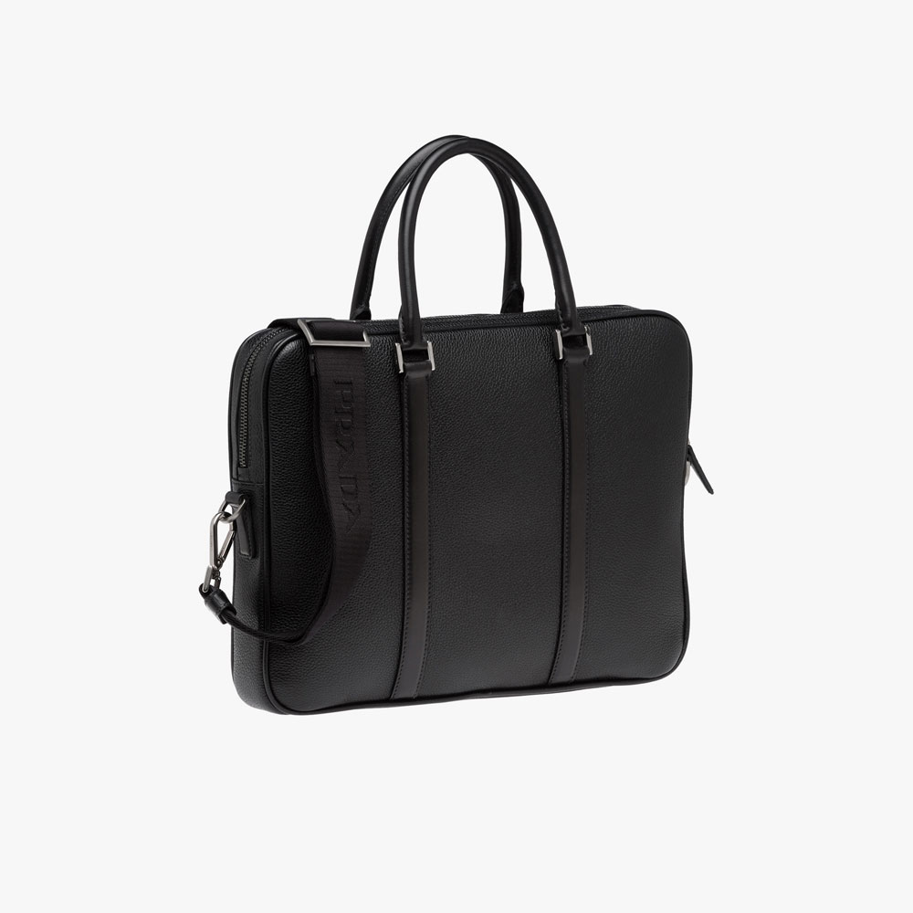 Prada Calf leather briefcase 2VE368 2EYT F0002 - Photo-3