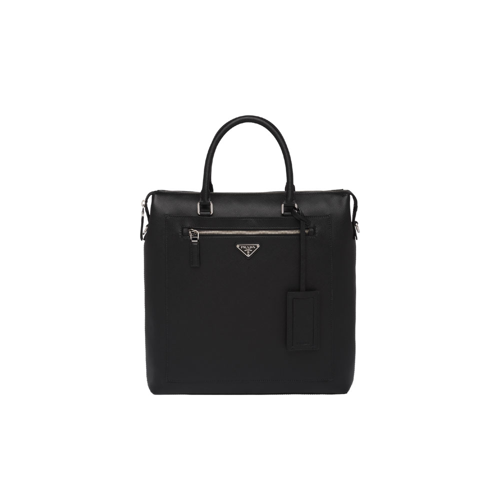 Prada Saffiano leather briefcase 2VG046 9Z2 F0002