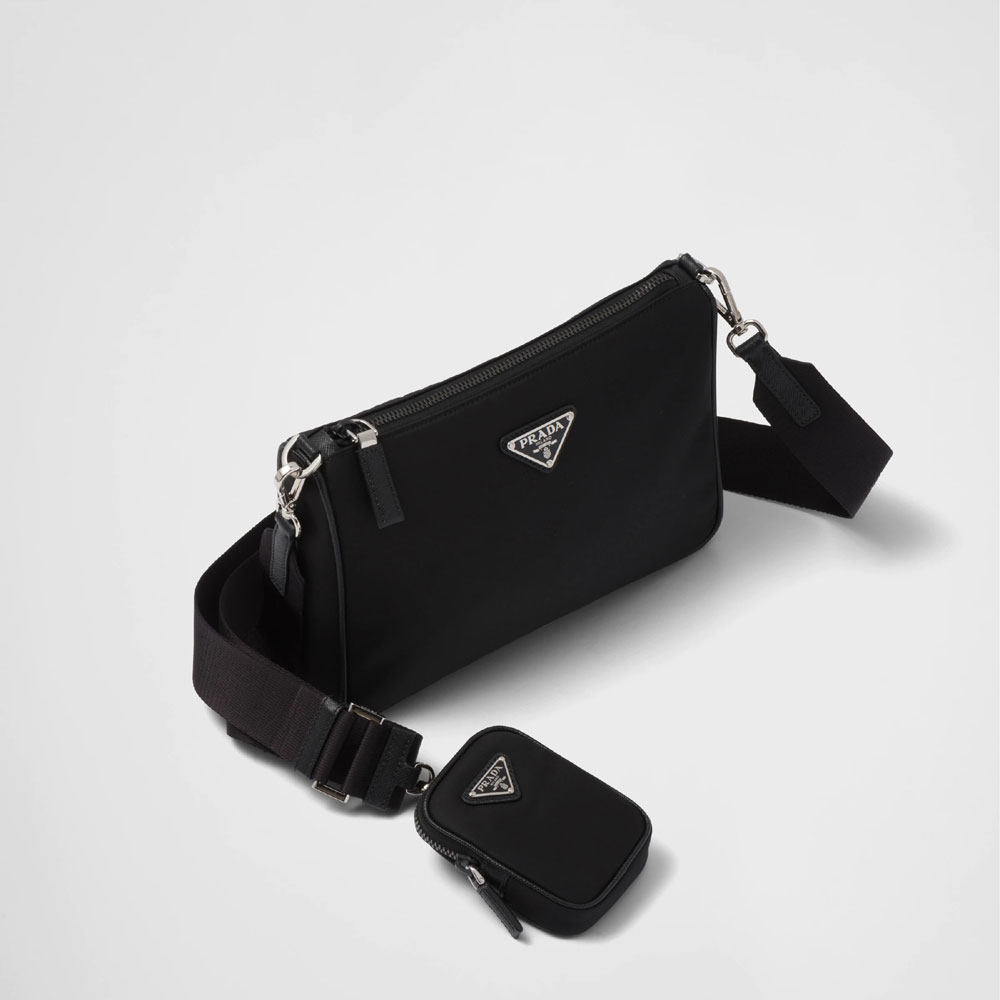 Prada Re-Nylon Saffiano leather shoulder bag 2VH113 2DMH F0002 - Photo-2