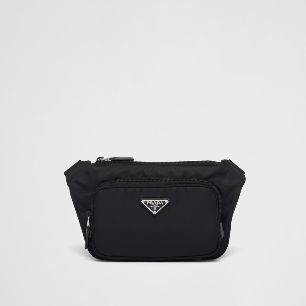Prada Black Re-nylon Saffiano Shoulder Bag 2VH128 2DMH F0002