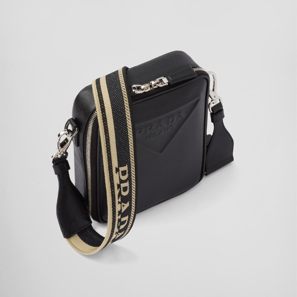 Prada Black Saffiano Shoulder Bag 2VH154 2FAD F0002 - Photo-2