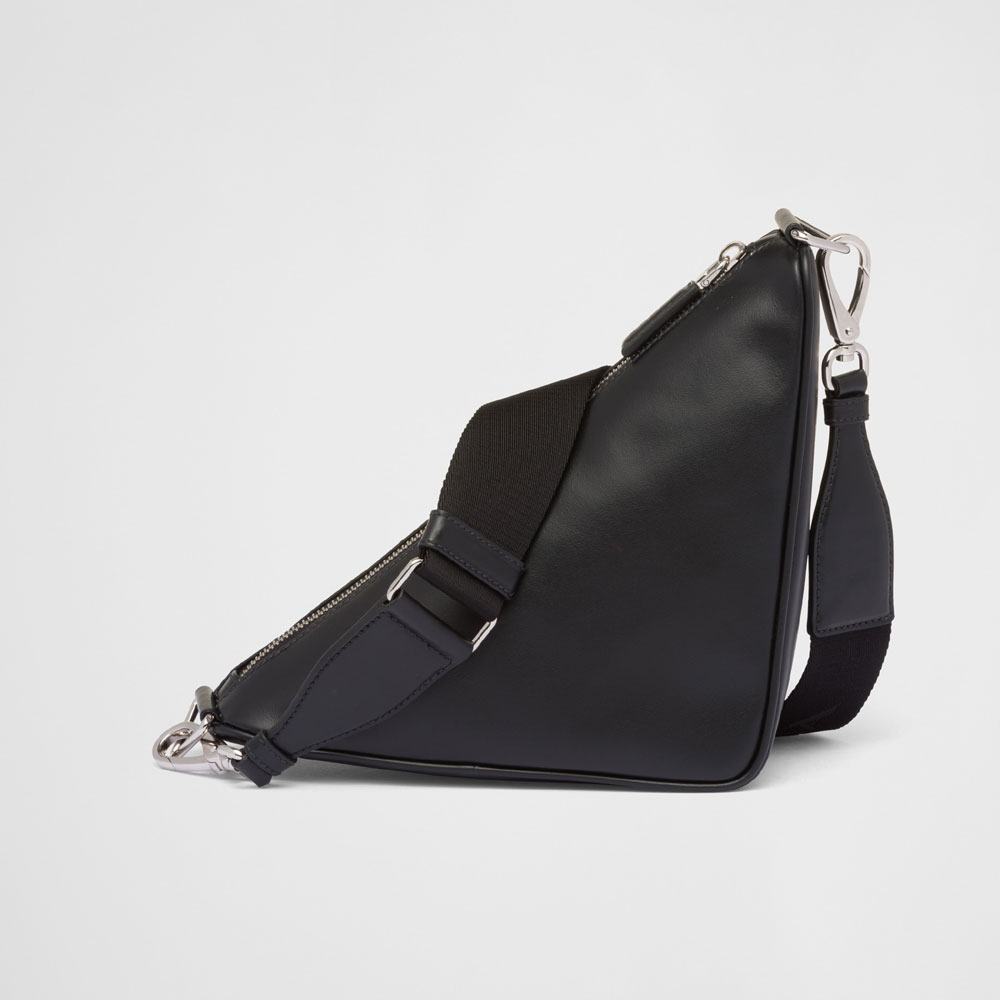 Black Prada Triangle Leather Bag 2VH155 ASK F0002 - Photo-3
