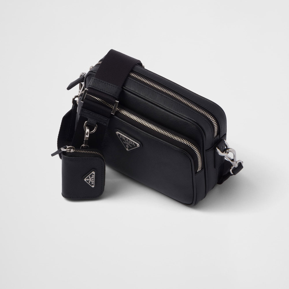 Prada Black Saffiano Shoulder Bag 2VH170 9Z2 F0002 - Photo-2
