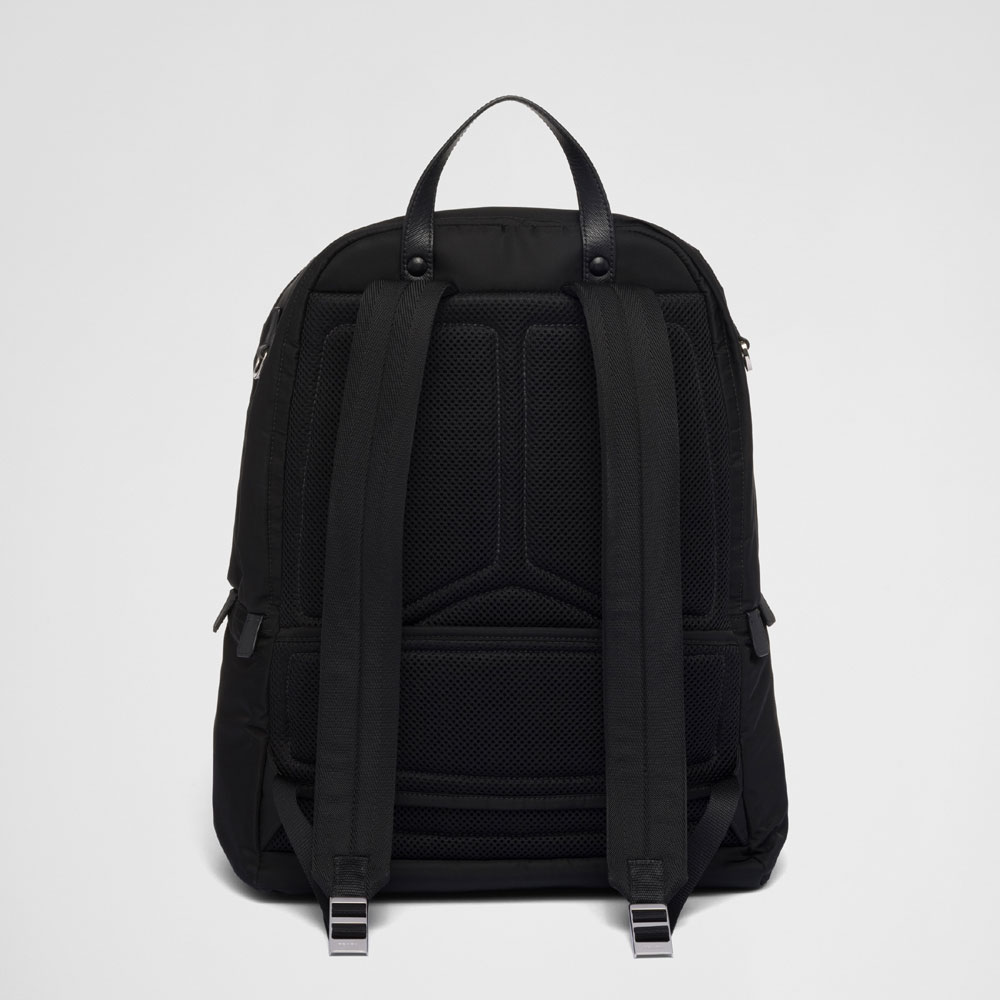 Prada Black Re-nylon Saffiano Backpack 2VZ048 2DMG F0002 - Photo-3