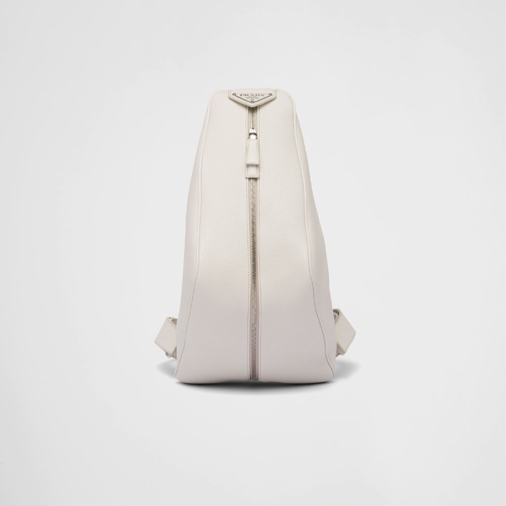 Prada Chalk White Leather backpack 2VZ099 2BBE F0K74