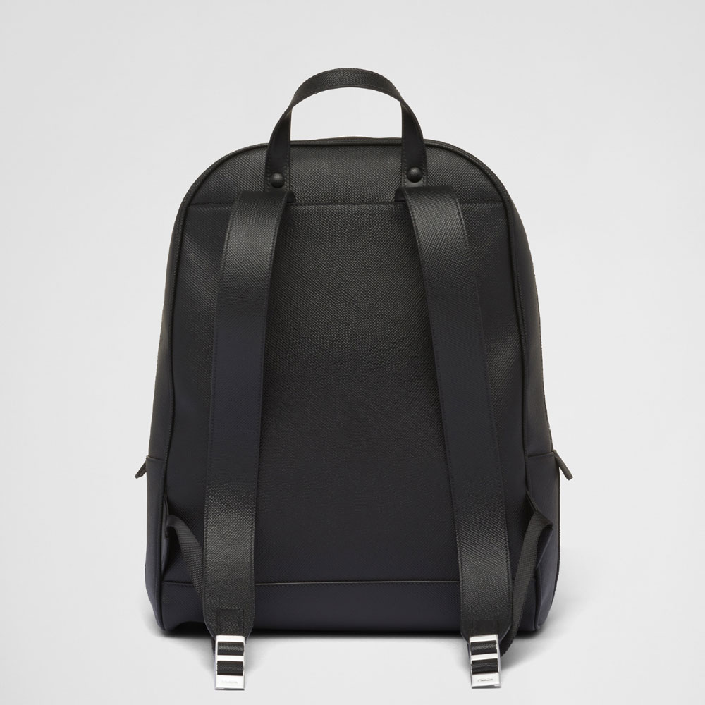 Prada Black Saffiano Backpack 2VZ102 2FAD F0002 - Photo-3