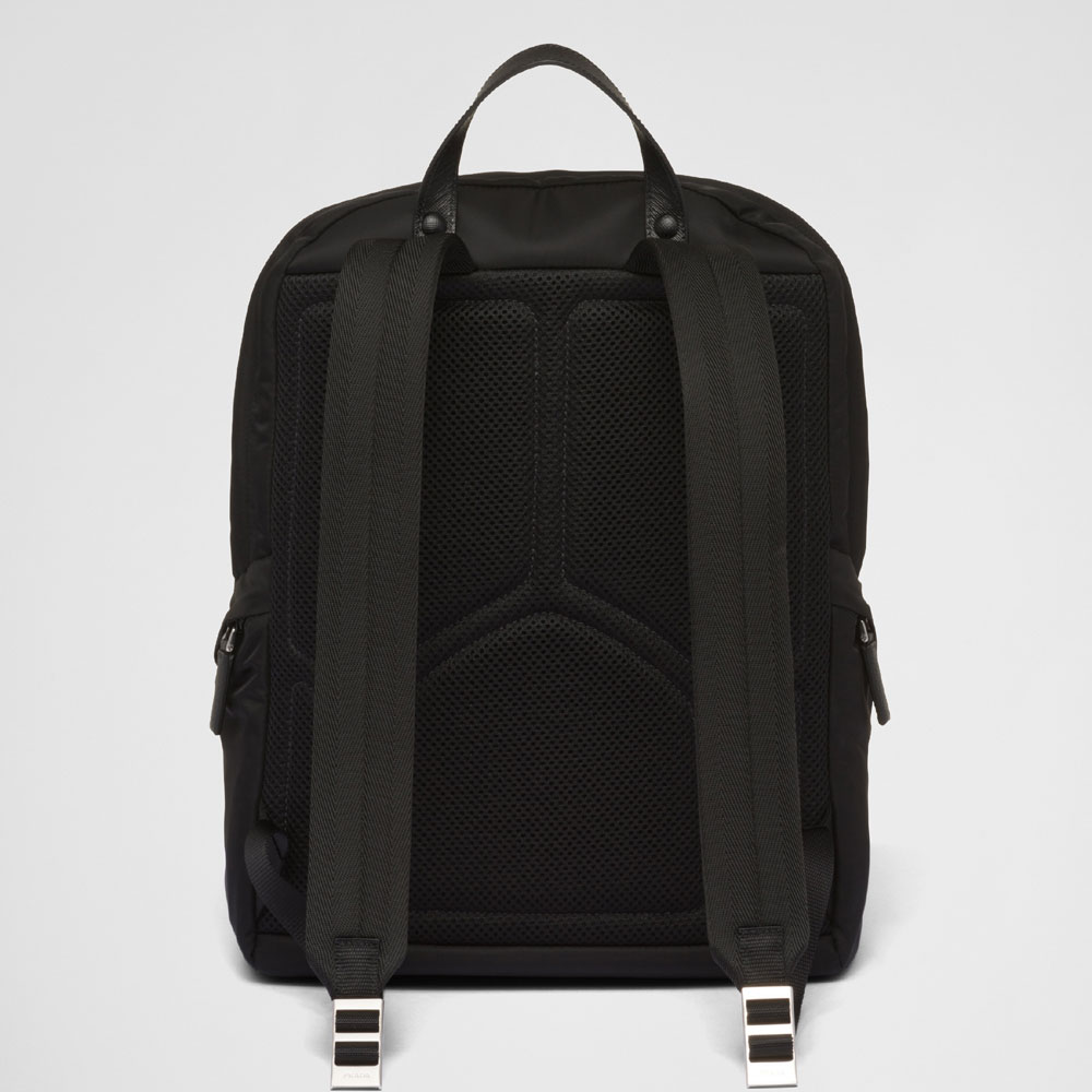 Prada Black Re-nylon Saffiano Backpack 2VZ104 2DMG F0002 - Photo-3