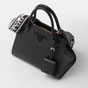 Black Prada Monochrome Small Saffiano Bag 1BA156 2ERX F0002 - thumb-2