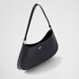 Black Prada Cleo Brushed Leather Shoulder Bag 1BC499 ZO6 F0002 - thumb-2