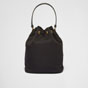Black Prada Duet Re-nylon Bucket Bag 1BH038 RV44 F0002 - thumb-3