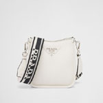 Prada White Leather Mini Shoulder Bag 1BH191 2DKV F0009