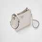 Prada White Leather Mini Shoulder Bag 1BH191 2DKV F0009 - thumb-2