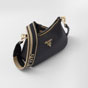 Prada Black Leather Shoulder Bag 1BH193 2DKV F03C3 - thumb-2