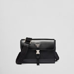Prada Black Re-nylon Leather Shoulder Bag 2VD044 789 F0002