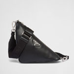Black Prada Triangle Leather Bag 2VH155 ASK F0002