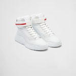 White Prada Polarius high-top sneakers 4T3535 3LED F0009