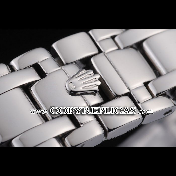 Rolex DateJust Black Dial Diamond Bezel Stainless Steel Bracelet RL6609 - Photo-4