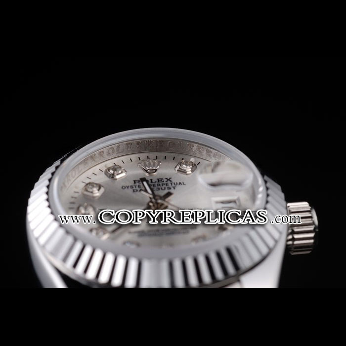 Rolex Datejust Polished Stainless Steel Silver Dial RL6611 - Photo-3