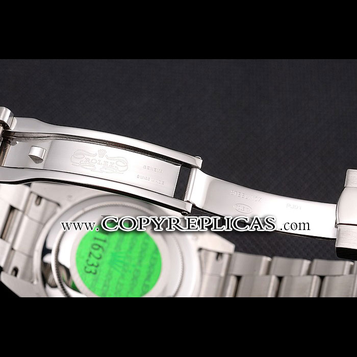 Rolex Oyster Perpetual Dark Rhodium Dial Stainless Steel Case Bracelet RL6637 - Photo-4