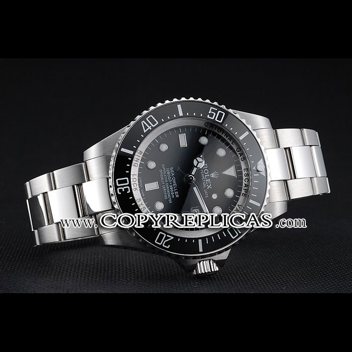 Rolex Sea Dweller Stainless Steel Bracelet Black Dial Watch RL6638 - Photo-2