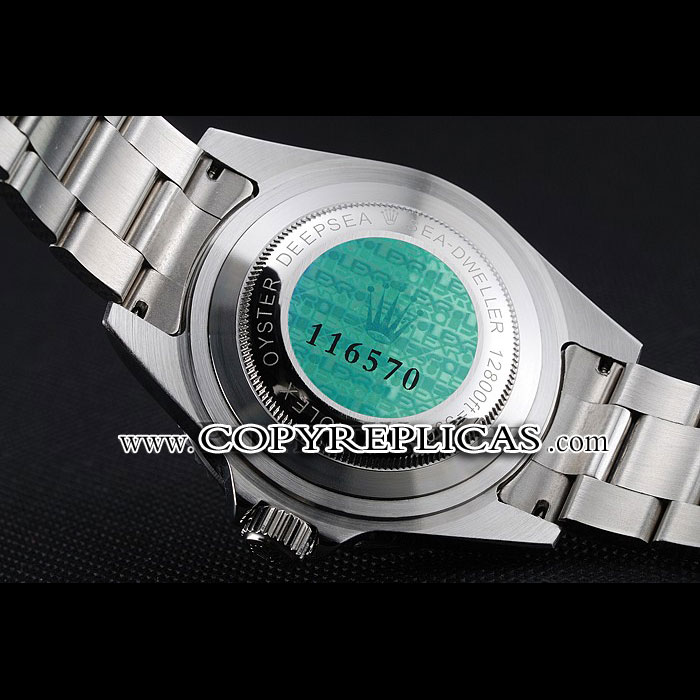 Rolex Sea Dweller Stainless Steel Bracelet Black Dial Watch RL6638 - Photo-3