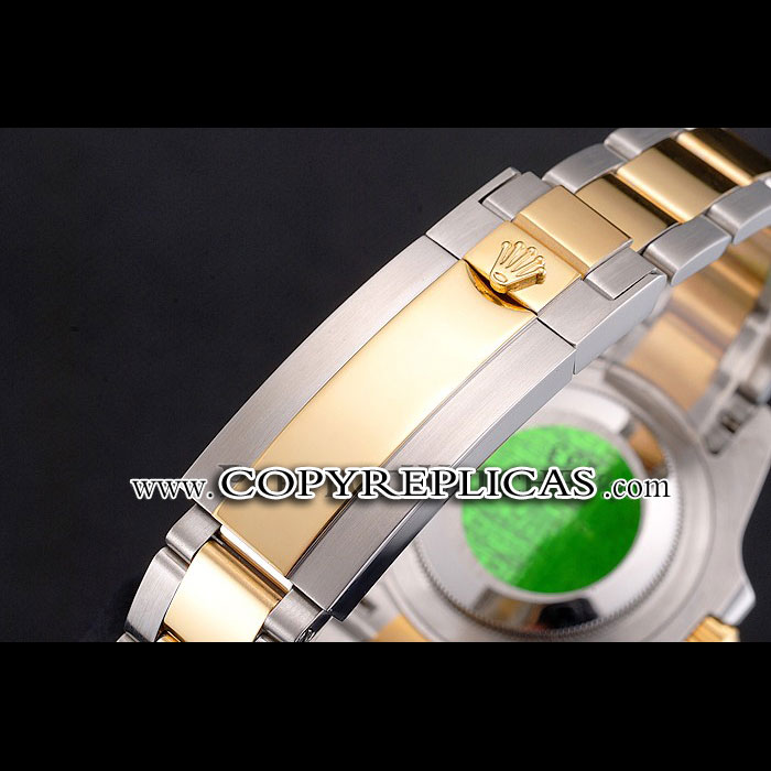 Swiss Rolex Submariner Blue Dial And Bezel Two Tone Steel Gold Bracelet RL6648 - Photo-3