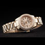 Rolex Datejust 18k Yellow Gold Plated Stainless Steel Diamond Plated RL6610 - thumb-2