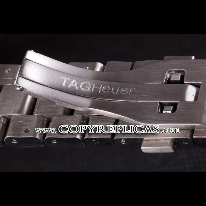 Tag Heuer SLR Polished Stainless Steel Case Black Dial Stainless Steel Strap TG6657 - Photo-3
