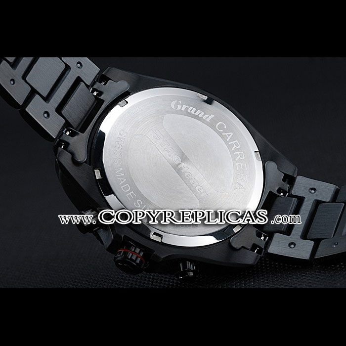 Tag Heuer Carrera Black Stainless Steel Case White Dial TG6687 - Photo-3