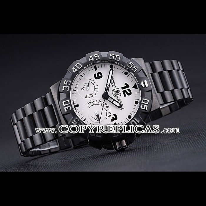 Tag Heuer Formula One Calibre S White Dial Ion Plated Steinless Steel Bracelet TG6705 - Photo-2