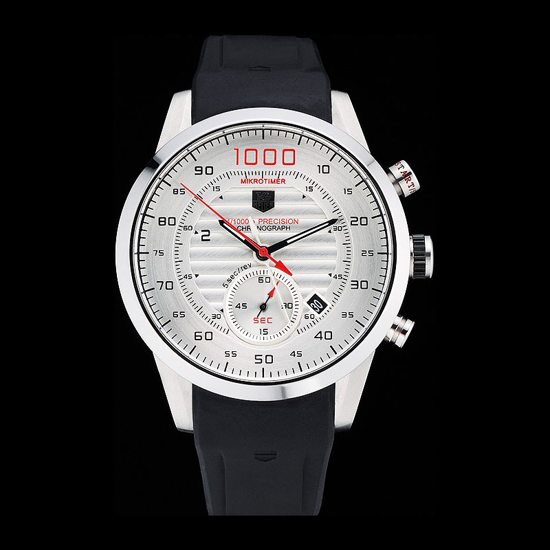 Tag Heuer Mikrotimer 1000 Precision Chronometer Black Rubber Bracelet TG6707