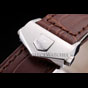 Tag Heuer Monaco Brushed Stainless Steel Case White Dial Brown Leather Strap TG6661 - thumb-3
