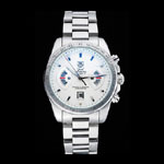 Tag Heuer Grand Carrera Stainless Steel Bracelet White Dial TG6669