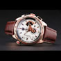 Tag Heuer Carrera Rose Gold Case White Dial Brown Leather Strap TG6671 - thumb-2