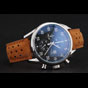 Tag Heuer Carrera SpaceX Silver Bezel with Black Dial and Light Brown Leather Strap TG6680 - thumb-2