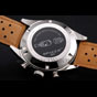 Tag Heuer Carrera SpaceX Silver Bezel with Black Dial and Light Brown Leather Strap TG6686 - thumb-3