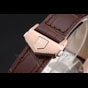 Tag Heuer Carrera Rose Gold Case White Dial Brown Leather Strap TG6690 - thumb-3