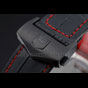 Tag Heuer Monaco Black-Red Perforated Leather Strap Black Dial TG6697 - thumb-4